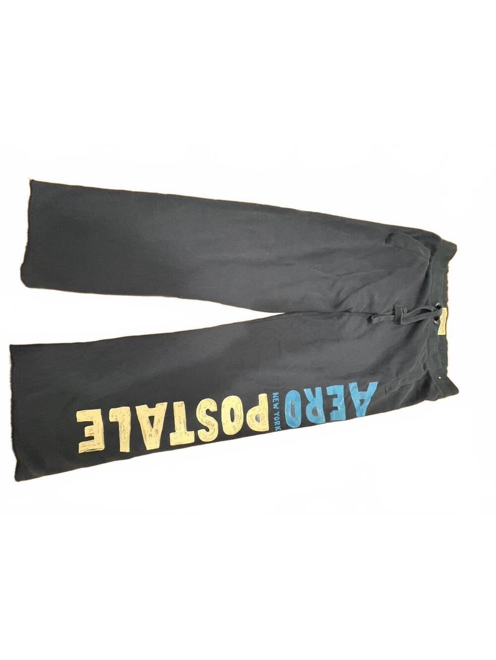 Aeropostale Navy Blue Sweatpants with Logo Print Size M